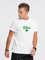 Vyriški balti marškinėliai Tėtis (žalia) PK1468-55624-5XL kaina ir informacija | Sportinė apranga vyrams | pigu.lt