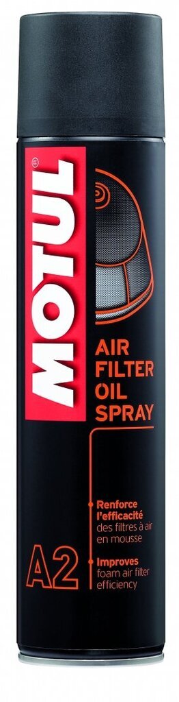 Alyva MOTUL AIR FILTER OIL SPRAY A2 0,4ltr (102986) цена и информация | Variklinės alyvos | pigu.lt