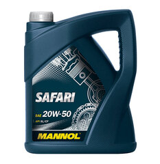 Mannol 7404 Safari 20W-50 variklinė alyva, 5L kaina ir informacija | Variklinės alyvos | pigu.lt