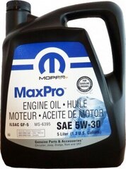 Mopar MaxPro 5W30 variklio alyva, 5L kaina ir informacija | Variklinės alyvos | pigu.lt