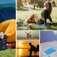 Sulankstomas kilimėlis sėdėjimui, turistinis, paplūdimio, pikniko, vandeniui atsparus, putų, žolei цена и информация | Туристические матрасы и коврики | pigu.lt