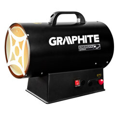 Akumuliatorinis dujinis šildytuvas GRAPHITE 58GE100 15KW, 18V, be baterijos kaina ir informacija | Šildytuvai | pigu.lt