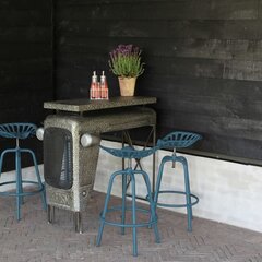 Esschert Design Baro kėdė, mėlyna, traktoriaus sėdynės dizaino цена и информация | Стулья для кухни и столовой | pigu.lt