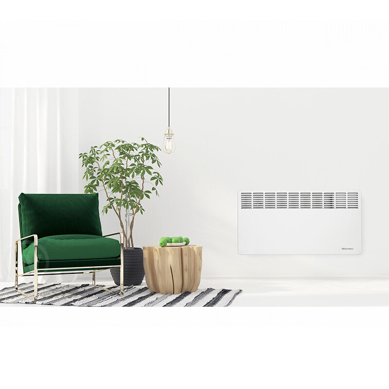 Konvekcinis šildytuvas 100 x 43.5 x 8 cm WARMTEC EWE+ 2500 Wi-Fi, 2500 W, baltas kaina ir informacija | Šildytuvai | pigu.lt