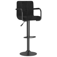 Барные стулья, черные, 2 шт. цена и информация | Стулья для кухни и столовой | pigu.lt