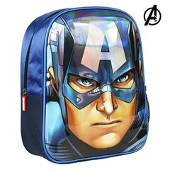 Vaikiška kuprinė 3D Keršytojai (Marvel Avengers) 78169, mėlyna цена и информация | Школьные рюкзаки, спортивные сумки | pigu.lt