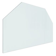 Židinio stiklo plokštė, 80x50 cm, šešiakampė kaina ir informacija | Priedai šildymo įrangai | pigu.lt