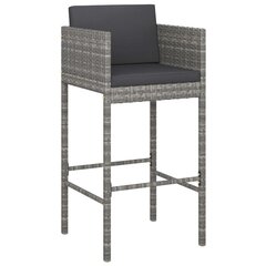 Baro kėdės su pagalvėlėmis, 2vnt., pilka kaina ir informacija | Virtuvės ir valgomojo kėdės | pigu.lt