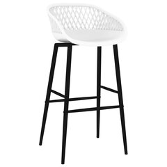 Baro kėdės, 2vnt., baltos spalvos kaina ir informacija | Virtuvės ir valgomojo kėdės | pigu.lt