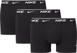 Мужские боксеры Nike EVERYDAY COTTON STRETCH TRUNK 3 шт, черные цена и информация | Мужские трусы | pigu.lt