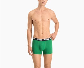 Kelnaitės Puma Basic Boxer Green Black 906823 34/L kaina ir informacija | Trumpikės | pigu.lt