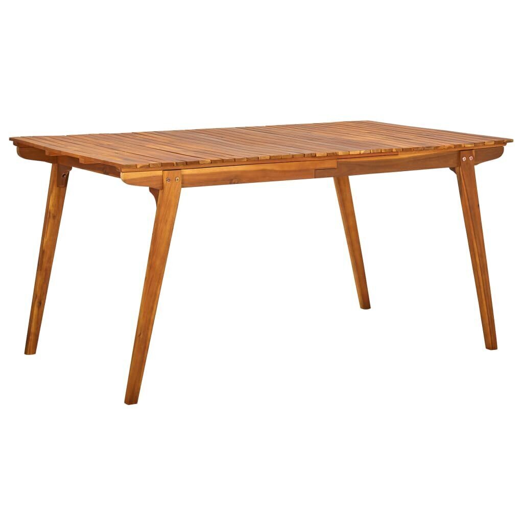 Sodo stalas, 150x90x75 cm, rudas kaina ir informacija | Lauko stalai, staliukai | pigu.lt