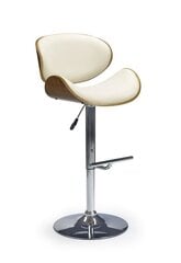 Baro kėdė Halmar H-44, ruda/kreminė kaina ir informacija | Virtuvės ir valgomojo kėdės | pigu.lt