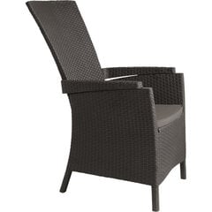 Кресло откидное Vermont 222977, серый цена и информация | Садовые стулья, кресла, пуфы | pigu.lt