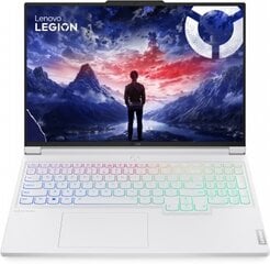 Lenovo Legion 7 I9-14900HX 16" 3.2K (3200X2000) IPS 430NITS Anti-Glare 32GB 1TB SSD RTX4070_8GB W11H ENG (Glacier White) цена и информация | Ноутбуки | pigu.lt