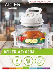 Adler AD 6304 жаровня 12 л 1300 Вт цена и информация | Мини-духовки | pigu.lt