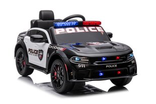 Vienvietis policijos elektromobilis vaikams Dodge Charger, juodas kaina ir informacija | Elektromobiliai vaikams | pigu.lt