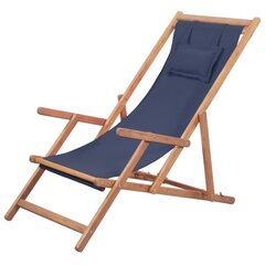 Paplūdimio kėdė , mėlyna kaina ir informacija | Lauko kėdės, foteliai, pufai | pigu.lt