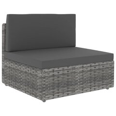 Modulinė dvivietė sofa, pilkos spalvos kaina ir informacija | Lauko kėdės, foteliai, pufai | pigu.lt