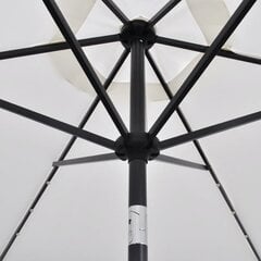 LED lauko skėtis, 3 m, rudas kaina ir informacija | Skėčiai, markizės, stovai | pigu.lt