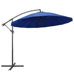 Kabantis skėtis nuo saulės, 3 m, mėlynas kaina ir informacija | Skėčiai, markizės, stovai | pigu.lt