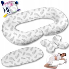 C tipo nėštumo pagalvė su priedais 5in1 EkmTrade Premium, plunksnos kaina ir informacija | Maitinimo pagalvės | pigu.lt