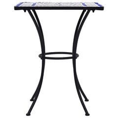 Mozaikinis bistro staliukas, mėlynas kaina ir informacija | Lauko stalai, staliukai | pigu.lt