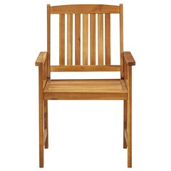 Lauko kėdės, 4 vnt., rudos kaina ir informacija | Lauko kėdės, foteliai, pufai | pigu.lt