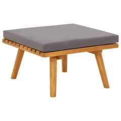 Sodo pakoja su pagalvėle, 60x60x29cm, akacijos medienos masyvas kaina ir informacija | Lauko kėdės, foteliai, pufai | pigu.lt