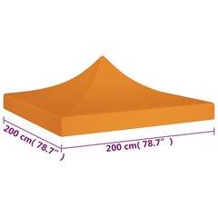 Proginės palapinės stogas, oranžinės spalvos, 2x2m, 270 g/m² цена и информация | Беседки, навесы, тенты | pigu.lt