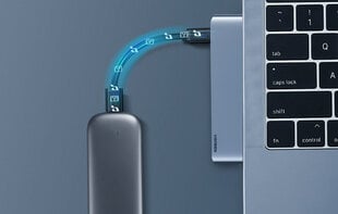 Адаптер 6-в-1 UGREEN CM380 USB-C Hub для MacBook Air / Pro, серый цена и информация | Адаптеры, USB-разветвители | pigu.lt