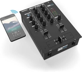 RELOOP RMX-10 BT 2 kanalų „Bluetooth DJ“ maišytuvas su įmontuotu „Bluetooth“ ryšiu, juoda kaina ir informacija | Adapteriai, USB šakotuvai | pigu.lt