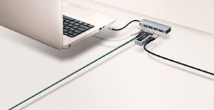 USB разветвитель Trust Halyx, USB-C/USB-A 3.2 цена и информация | Адаптеры, USB-разветвители | pigu.lt