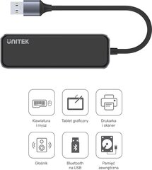 Unitek H1109A цена и информация | Адаптеры, USB-разветвители | pigu.lt