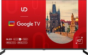 43 colių televizorius UD 43QGU7210S 4K Ultra HD, Q-LED, DVB-T/T2/C kaina ir informacija | Televizoriai | pigu.lt