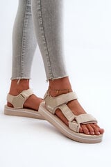 Women's Platform Sandals by Big Star NN274A535 Beige 32402-21 цена и информация | Женские босоножки | pigu.lt