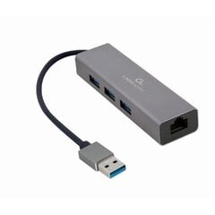 Адаптер Cablexpert A-AMU3-LAN-01 цена и информация | Адаптеры, USB-разветвители | pigu.lt