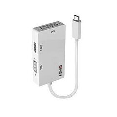 Adapter USB Lindy Lindy 43273 3.1 C - HDMI, DVI, VGA kaina ir informacija | Adapteriai, USB šakotuvai | pigu.lt