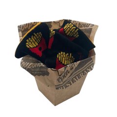 Kojinės Bulvytės fri, juodos kaina ir informacija | Originalios kojinės | pigu.lt
