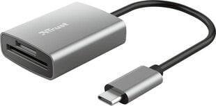 MEMORY READER FLASH USB-C/24136 TRUST kaina ir informacija | Adapteriai, USB šakotuvai | pigu.lt