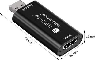 Techly I-USB-VIDEO-1080TY kaina ir informacija | Adapteriai, USB šakotuvai | pigu.lt