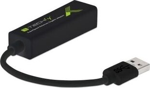 Tinklo adapteris Techly USB-A 3.0 Gigabit Ethernet RJ45 kaina ir informacija | Adapteriai, USB šakotuvai | pigu.lt