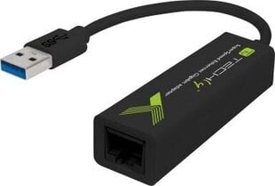 Tinklo adapteris Techly USB-A 3.0 Gigabit Ethernet RJ45 kaina ir informacija | Adapteriai, USB šakotuvai | pigu.lt