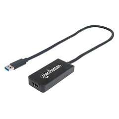 Grafinis adapteris Manhattan SuperSpeed USB 3.0 į HDMI M/F 1080P, 5 Gb/s kaina ir informacija | Adapteriai, USB šakotuvai | pigu.lt