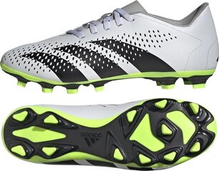 Futbolo batai Adidas Predator Accuracy.4 FxG, 42 2/3 dydis, balti/žali kaina ir informacija | Futbolo bateliai | pigu.lt