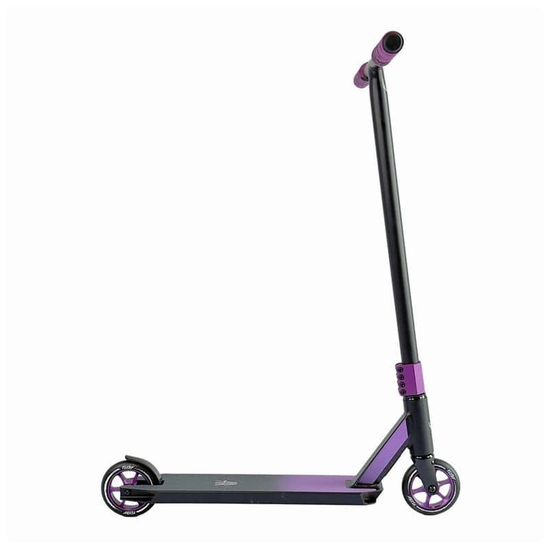 Kaskadininkų paspirtukas – Flyby Air V2 Complete Pro Scooter juoda/violetinė kaina ir informacija | Paspirtukai | pigu.lt