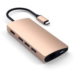 Adapteris USB-C Multi-Port 4K Gigabit Ethernet, Satechi kaina ir informacija | Adapteriai, USB šakotuvai | pigu.lt