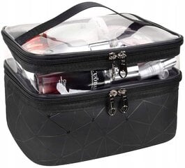 Moterų Kelionių Kosmetikos Organizatorius Vanity Case Black J1 цена и информация | Косметички, косметические зеркала | pigu.lt