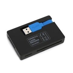 Omega OUCR33IN1 Картридер SDHC / MicroSD / SDXC / с 3.0 USB-плагином / черный цена и информация | Адаптеры, USB-разветвители | pigu.lt