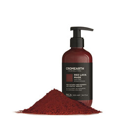 Ryškiai raudona, dažanti kaukė plaukams Rica Cromearth I Colordi Della Terra Red Lava Mask, 1000 ml цена и информация | Средства для укрепления волос | pigu.lt